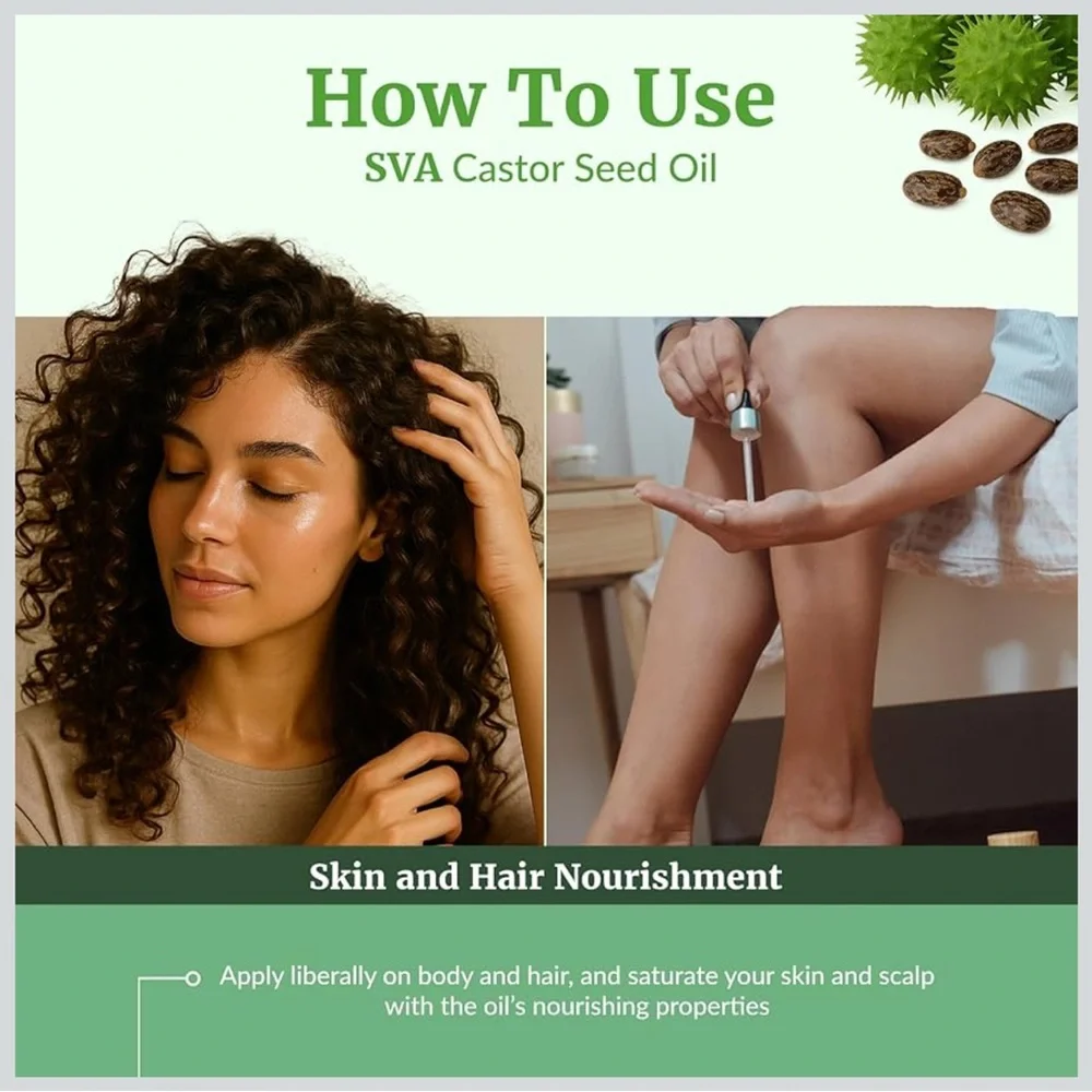 SVA Organic Castor Oil 16 fl oz | Brand NEW Never Opened